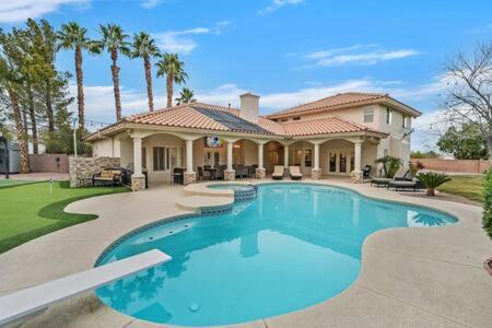 Lux 5Br Vegas Home W Pool, Spa, Games, Near Strip Las Vegas Exterior photo